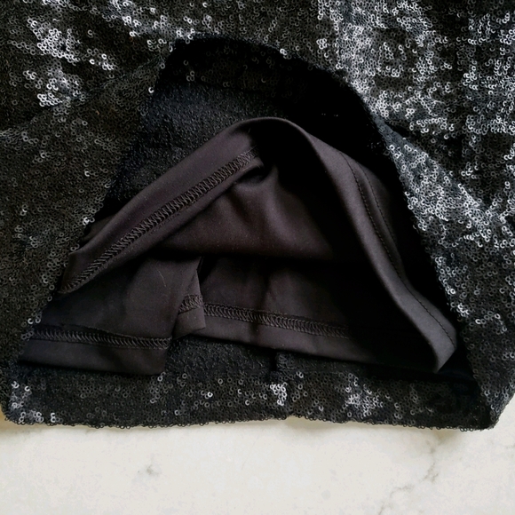 Backstage Matte Black Sequin Mini Dress Size XS - Picture 6 of 10